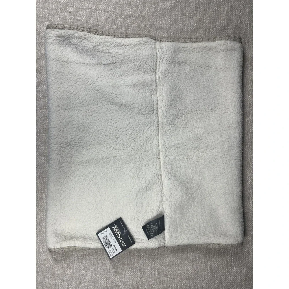EDDIE BAUER Womens Scarf Sherpa Heather Cream White One Size Snood Infinity Neck